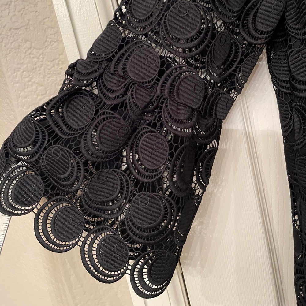 RSVP by Talbots Black Lace Sheath Dress Size 14 - Picture 6 of 12